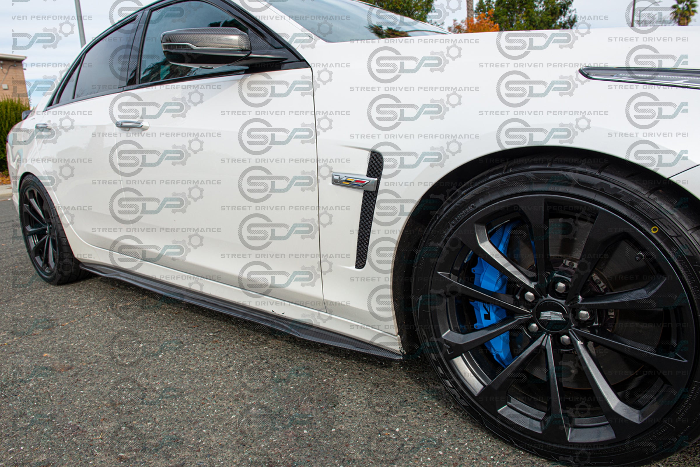 2016-2019 CTS-V V3 - Carbon Fiber Side Skirts Rocker Panels Ground Effects